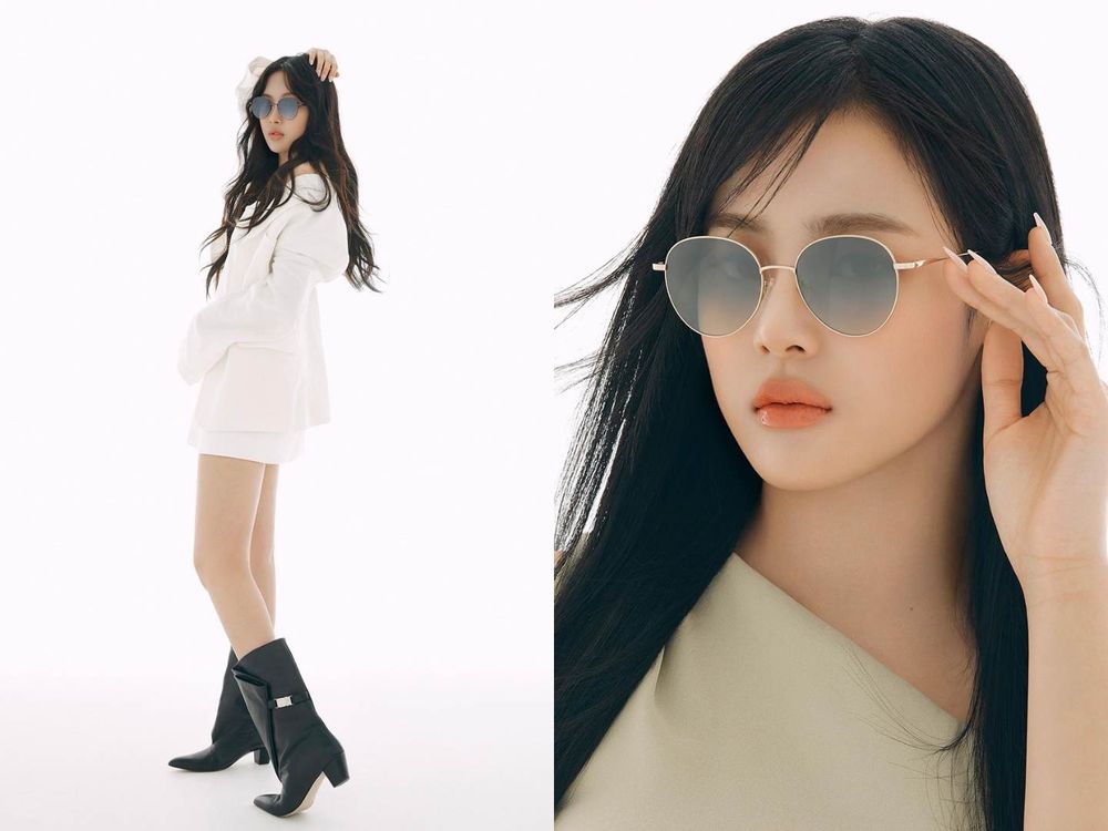 盤點墨鏡臉女團愛豆，Jennie、Rosé戴墨鏡必擦這色、薇娟這樣搭好甜！-10