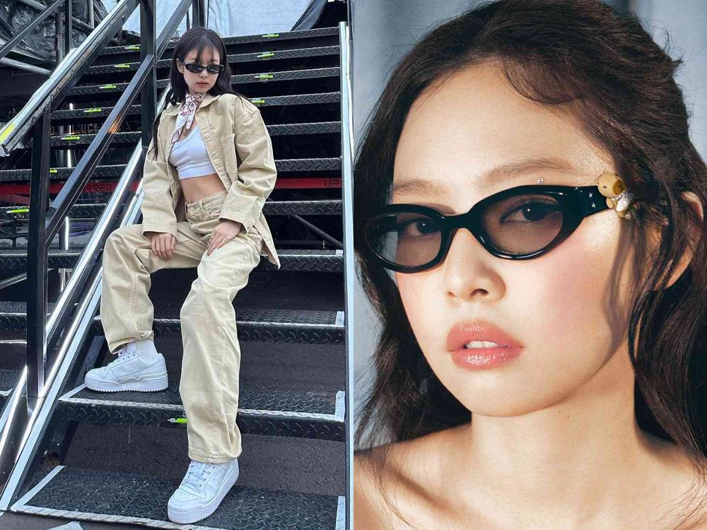 盤點墨鏡臉女團愛豆，Jennie、Rosé戴墨鏡必擦這色、薇娟這樣搭好甜！-6