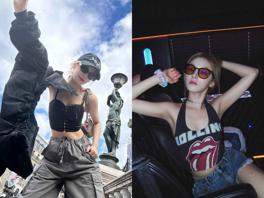 盤點墨鏡臉女團愛豆，Jennie、Rosé戴墨鏡必擦這色、薇娟這樣搭好甜！-13