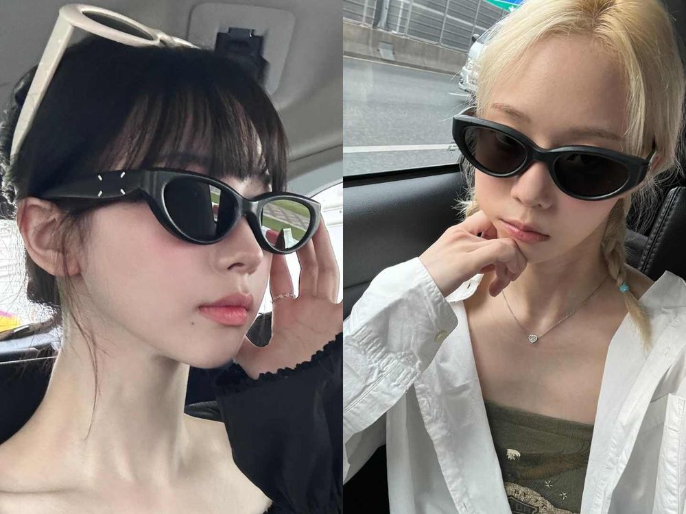 盤點墨鏡臉女團愛豆，Jennie、Rosé戴墨鏡必擦這色、薇娟這樣搭好甜！-11