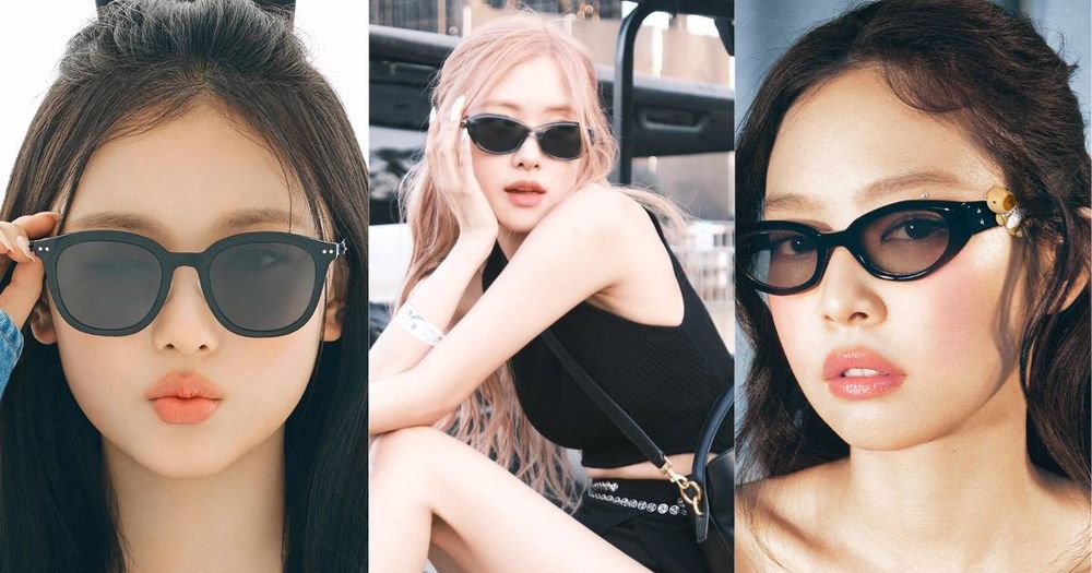 盤點墨鏡臉女團愛豆，Jennie、Rosé戴墨鏡必擦這色、薇娟這樣搭好甜！-1