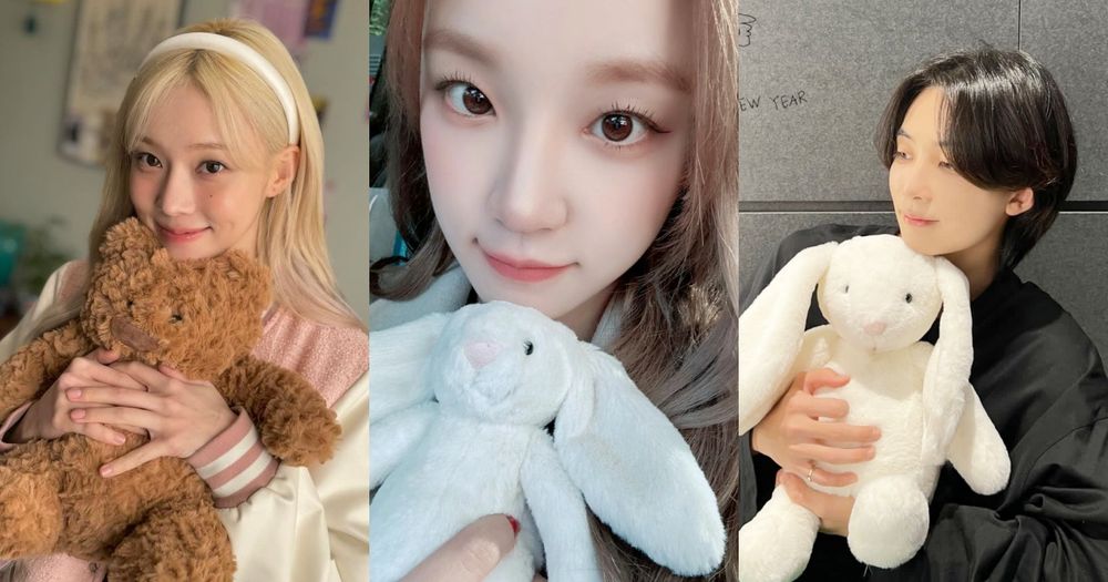 Winter、SEVENTEEN淨漢「韓星人手緊抱一隻」軟綿綿Jellycat同款玩偶、小熊跟兔兔找到了！-1