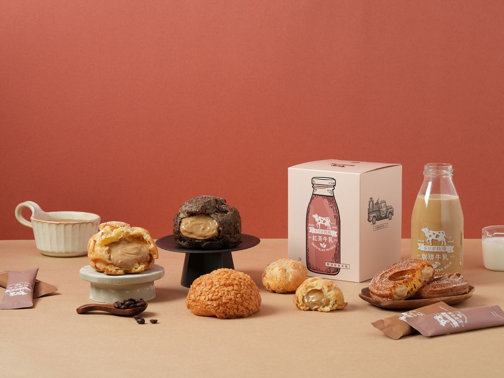 beard papa'sxDripo「紅茶牛乳、咖啡牛乳」泡芙來了！香甜爆漿內餡太幸福！-4
