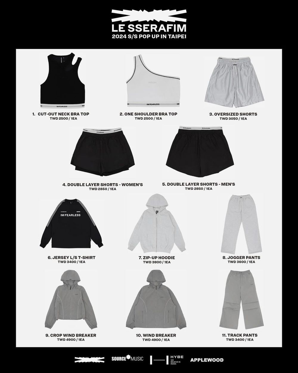 定價引發爭議？LE SSERAFIM台北快閃店「聯名商品、價格」一次看，滿額還送隱藏版拍立得！-8