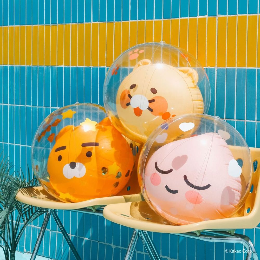 讓萊恩陪你去海邊！Kakao Friends夏季系列開賣！萊恩沙灘排球、春植游泳圈全可愛翻！-7