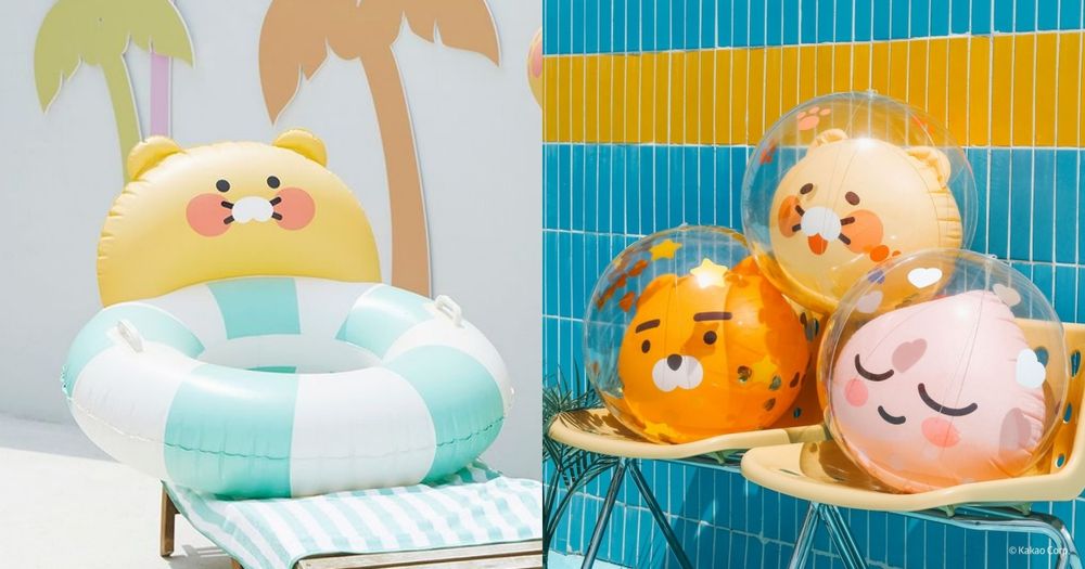 讓萊恩陪你去海邊！Kakao Friends夏季系列開賣！萊恩沙灘排球、春植游泳圈全可愛翻！-1
