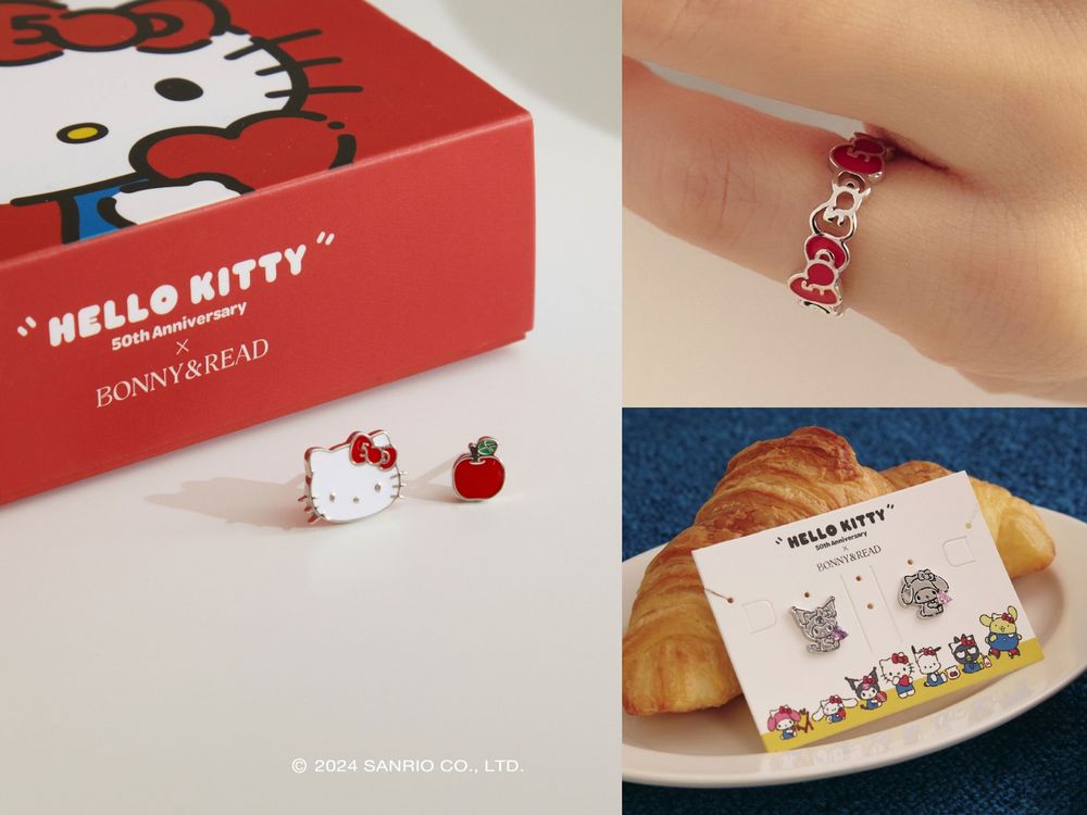 Hello Kitty粉絲瘋掉！50週年台灣限定版娃娃、蘋果耳環、聯名LINE貼圖⋯全都可愛翻！-5