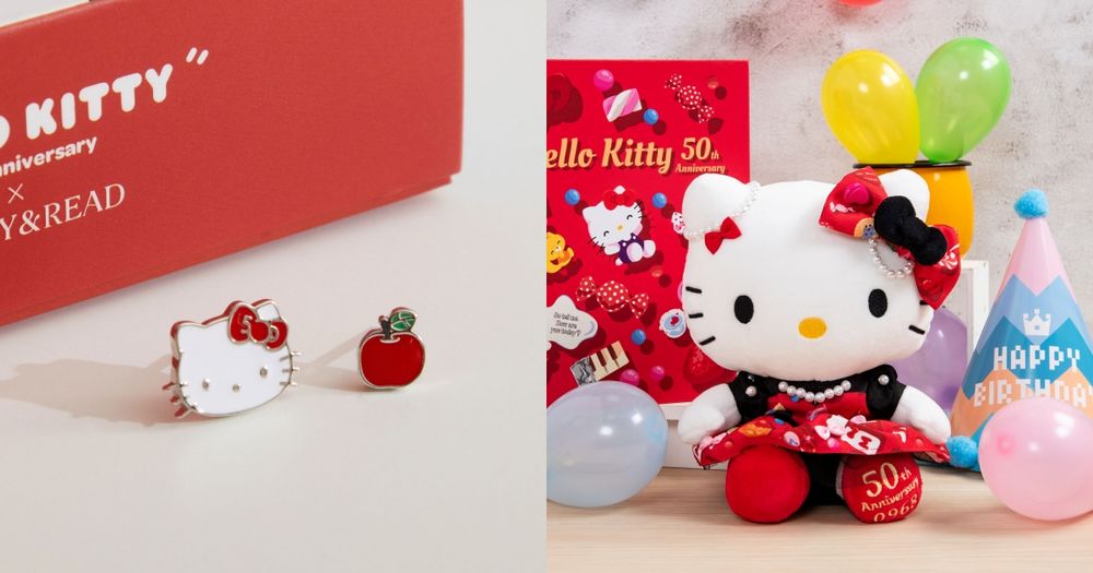 Hello Kitty粉絲瘋掉！50週年台灣限定版娃娃、蘋果耳環、聯名LINE貼圖⋯全都可愛翻！-11
