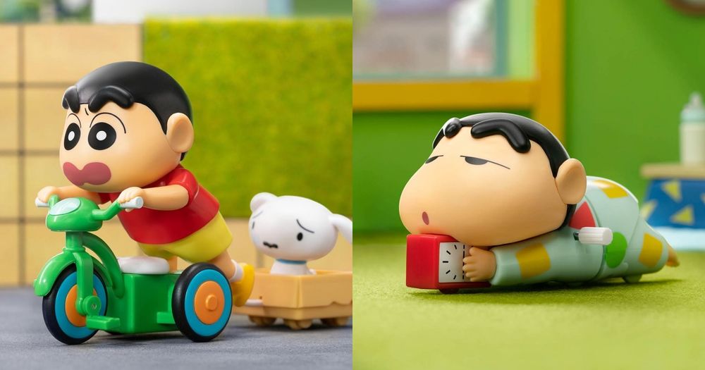 小新粉瘋掉！超可愛「夏日蠟筆小新」發條公仔巷口7-11就有賣！睡衣小新、三輪車小新都好Q！-1