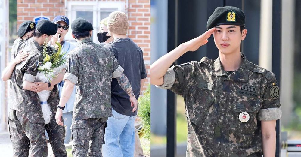 防彈Jin終於退伍了！隊長RM吹薩克斯風慶祝，睽違1年半BTS全員7人終於合體！-1