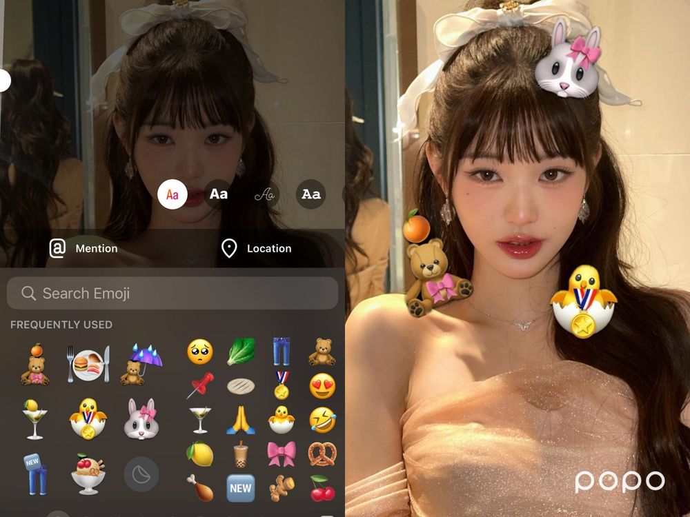 日妞都在玩！3步驟教你自製Emoji組合貼圖！蝴蝶結小兔、撐傘小熊都好Q-4