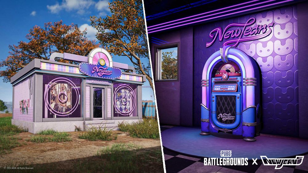 《絕地求生PUBG》x NewJeans全新聯名遊戲道具完整公開！卡車舞台、兔兔空投箱、點唱機...超可愛！-9