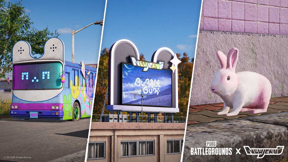 《絕地求生PUBG》x NewJeans全新聯名遊戲道具完整公開！卡車舞台、兔兔空投箱、點唱機...超可愛！-8