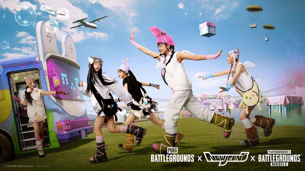 《絕地求生PUBG》x NewJeans全新聯名遊戲道具完整公開！卡車舞台、兔兔空投箱、點唱機...超可愛！-11