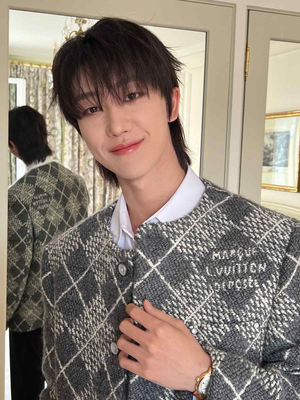 克拉的小乖寶來了！SVT THE 8巴黎征服LV男裝大秀，超絕比例連外媒都驚嚇！-1