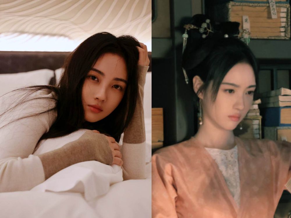 陸劇《墨雨雲間》神顏團女星盤點！吳謹言、楊超越古裝扮相唯美破碎，從小美到大15歲童星艾米、美到上熱搜！-21