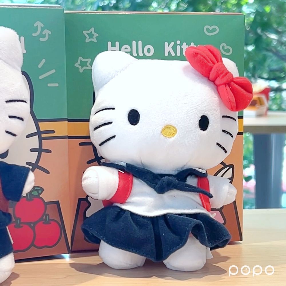麥當勞Hello Kitty娃娃回來了！麥當勞×三麗鷗聯名玩偶這天強勢回歸、校園制服造型萌翻！-8