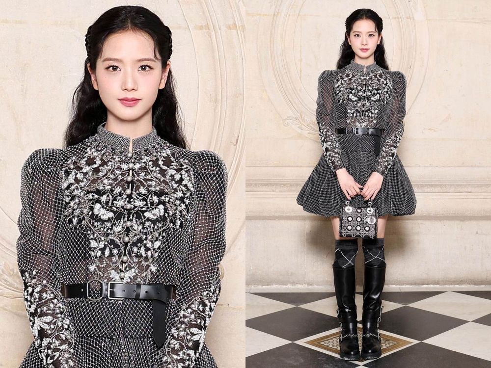 JISOO狂發18張照片「Dior公主看秀日記」不科學美顏、女爵造型征服巴黎！-14