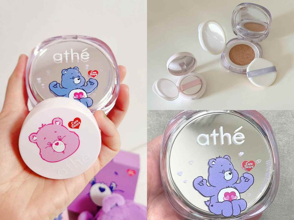 Care Bears狙擊心臟！韓國athé最萌限定聯名彩妝，寶寶氣墊、熊吊飾潤唇膏，日本代購狂爆單！-6