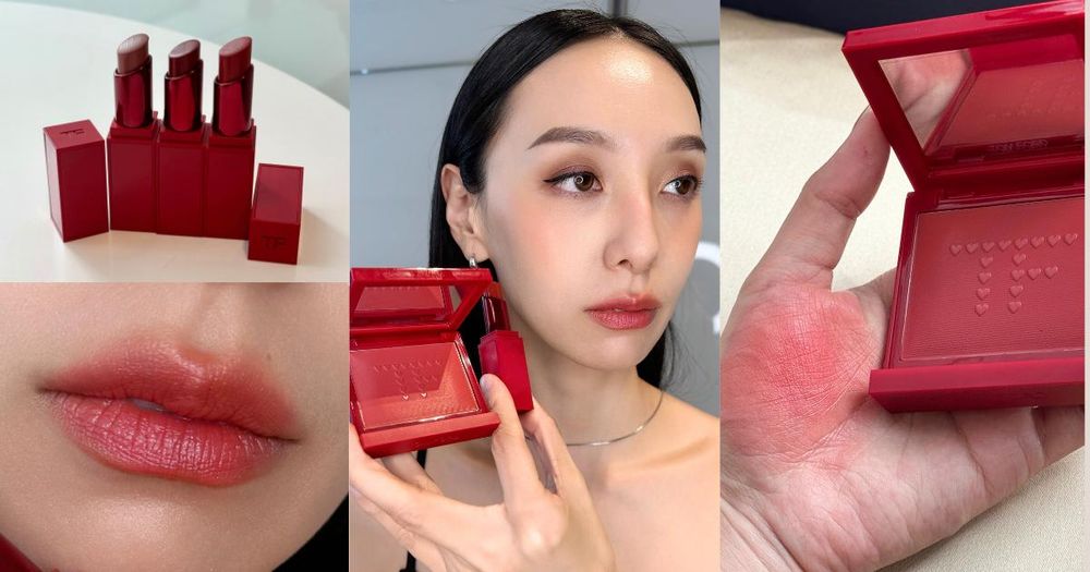 2024情人節禮物首選！TOM FORD絕美炙紅彩妝，慵懶裸蜜桃頰彩、TF愛心壓印，一抹打造微醺好氣色！-1