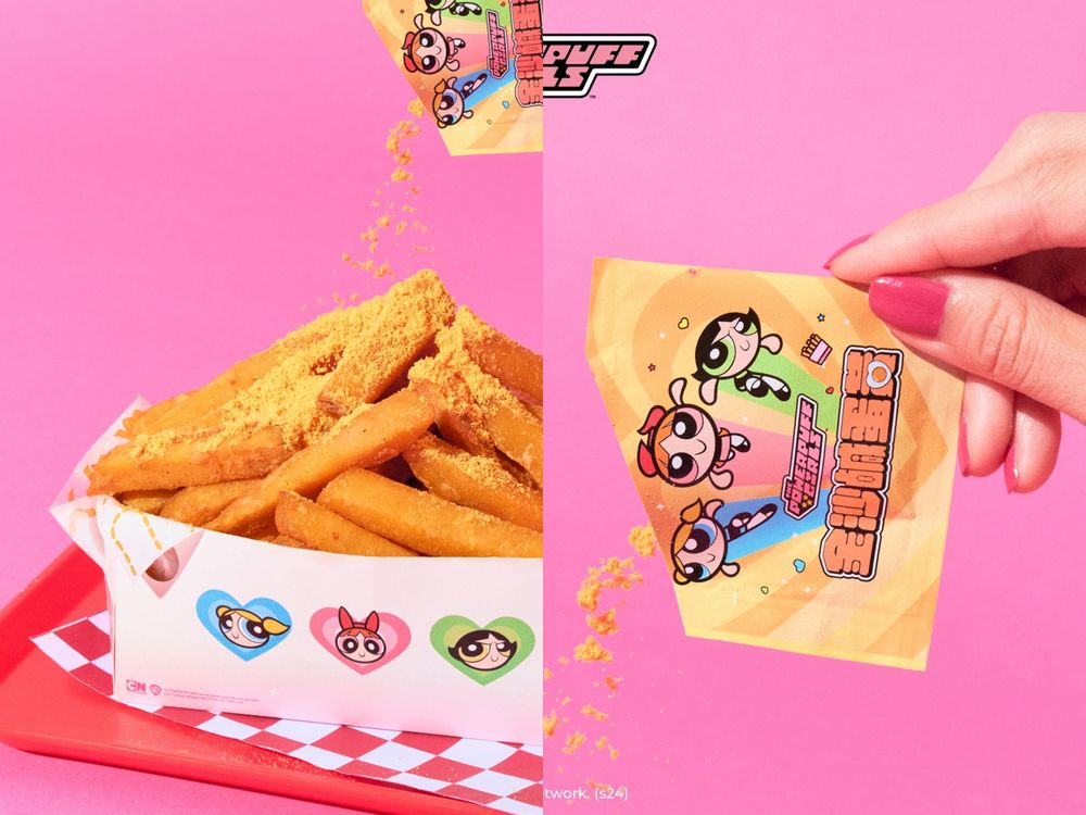 飛天小女警在頂呱呱！「馬卡龍甜甜包、鹹蛋黃炸雞」聯名餐點、萌翻限定包裝這天開賣！-12