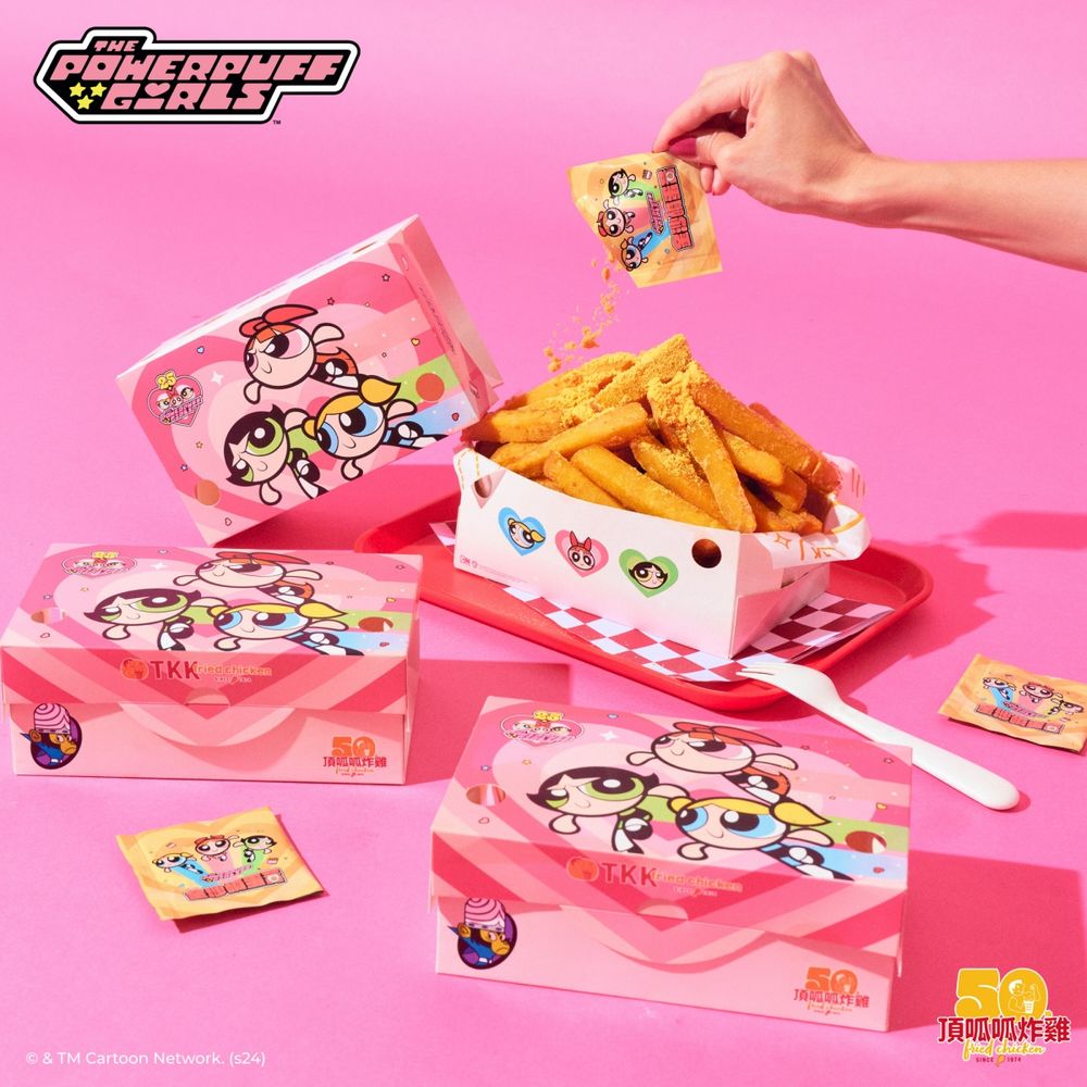 飛天小女警在頂呱呱！「馬卡龍甜甜包、鹹蛋黃炸雞」聯名餐點、萌翻限定包裝這天開賣！-5
