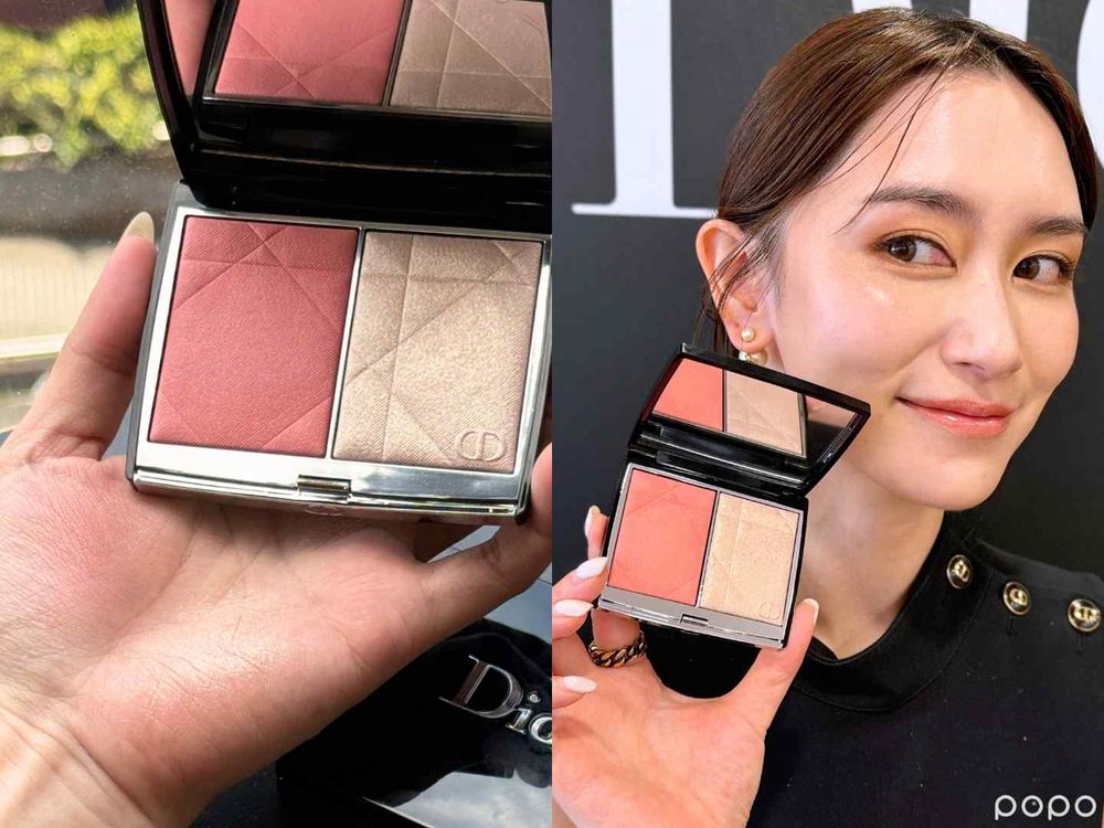 迪奧真公主JISOO碰上DIOR轉學生金智媛！史上最美皇室風VS名媛風同款妝容分析，這款腮紅未上市已經搶先使用了！-12