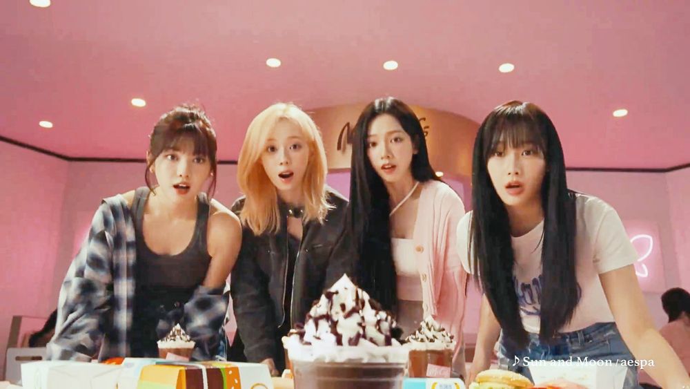 aespa成日本麥當勞代言人？！廣告曝光美哭網友、新品「OREO薄荷巧克力冰沙」同步開賣！-14