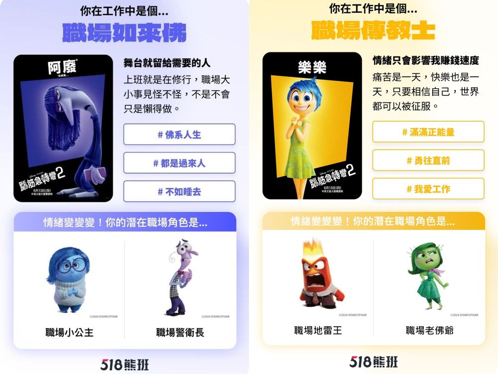 你是樂樂還是阿焦？《腦筋急轉彎2》心理測驗測你工作時最像哪個角色、阿廢上班等下班超厭世！-8