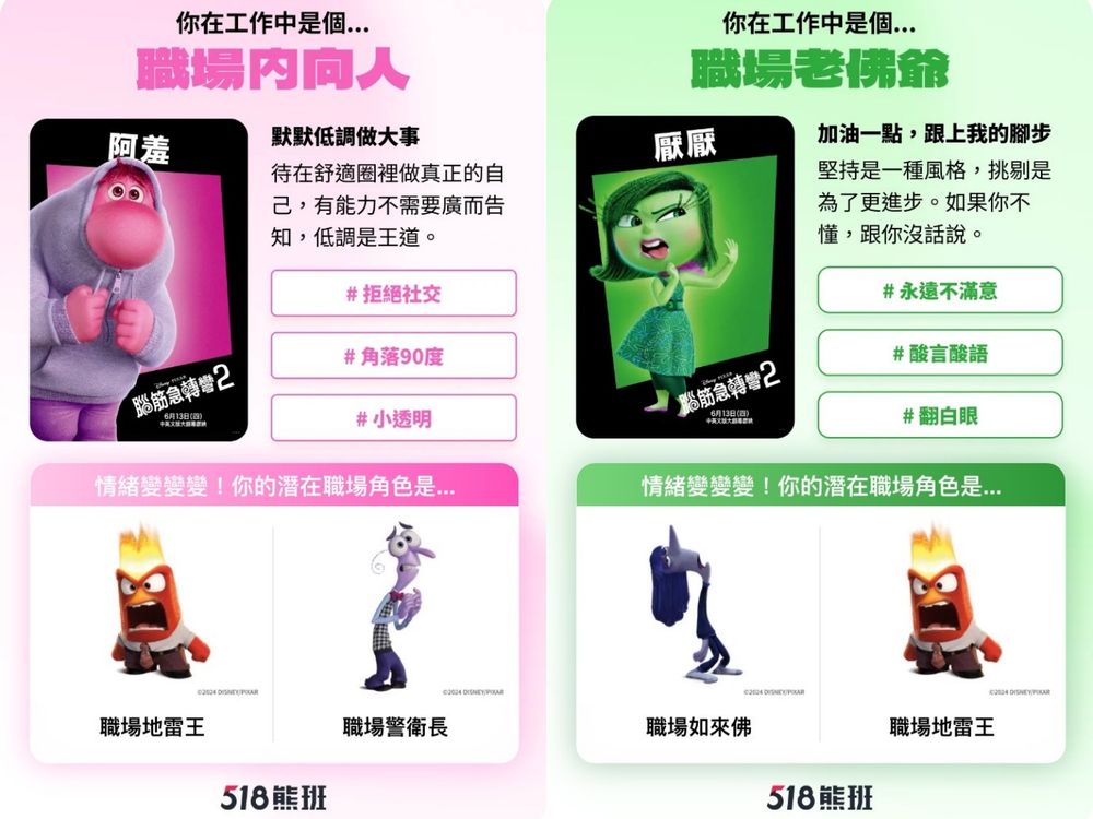 你是樂樂還是阿焦？《腦筋急轉彎2》心理測驗測你工作時最像哪個角色、阿廢上班等下班超厭世！-9
