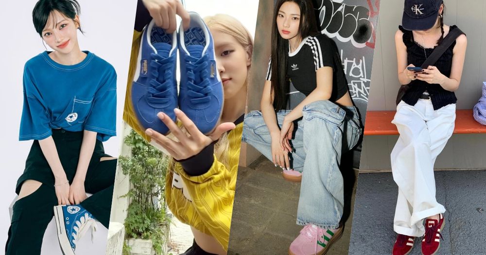 別再只穿小白鞋！Karina、張員瑛都改穿「彩色球鞋」韓星同款型號公開！-20