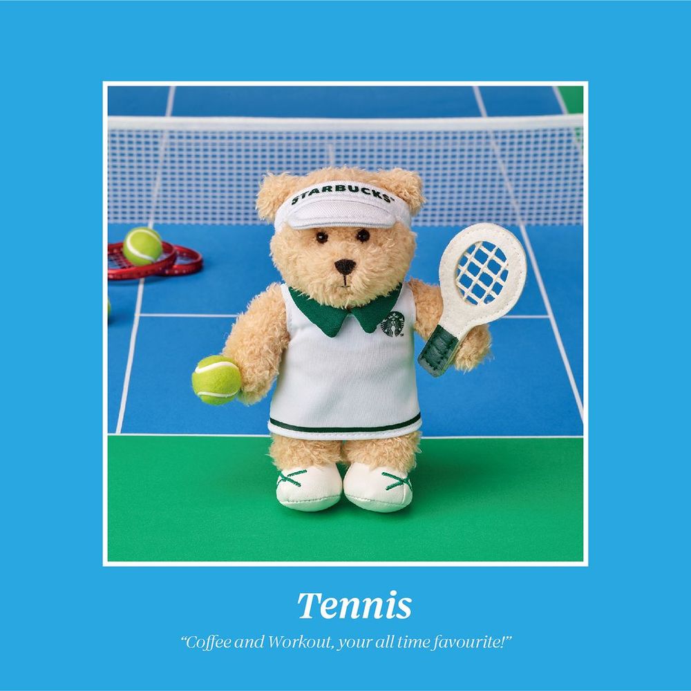 2024巴黎奧運必買周邊！星巴克推超萌運動員小熊吊飾，跆拳道、網球小熊全都可愛炸！-11