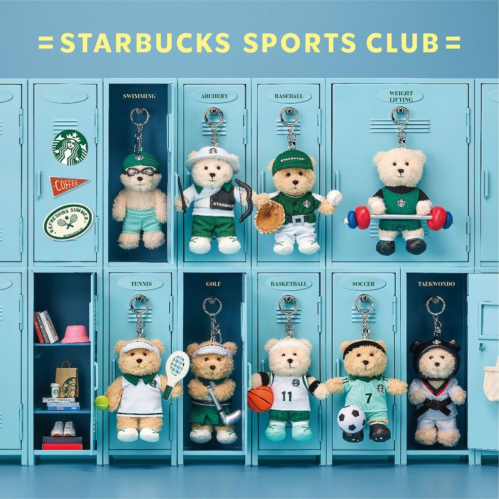 2024巴黎奧運必買周邊！星巴克推超萌運動員小熊吊飾，跆拳道、網球小熊全都可愛炸！-5