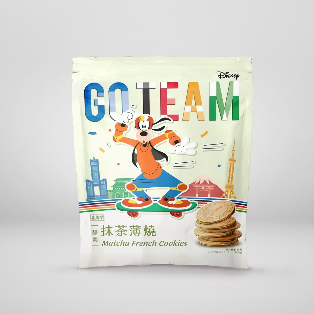 看2024巴黎奧運必備零食！盛香珍將米奇、唐老鴨化身運動員推限定包裝，千層酥、蝴蝶酥都必吃！-5