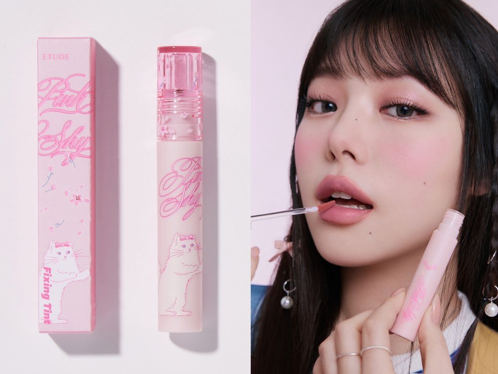 2024最甜酷美妝聯名！ETUDE攜手IU、Jennie愛牌，萌系貓咪唇釉、濾鏡腮紅台灣就買得到！-1