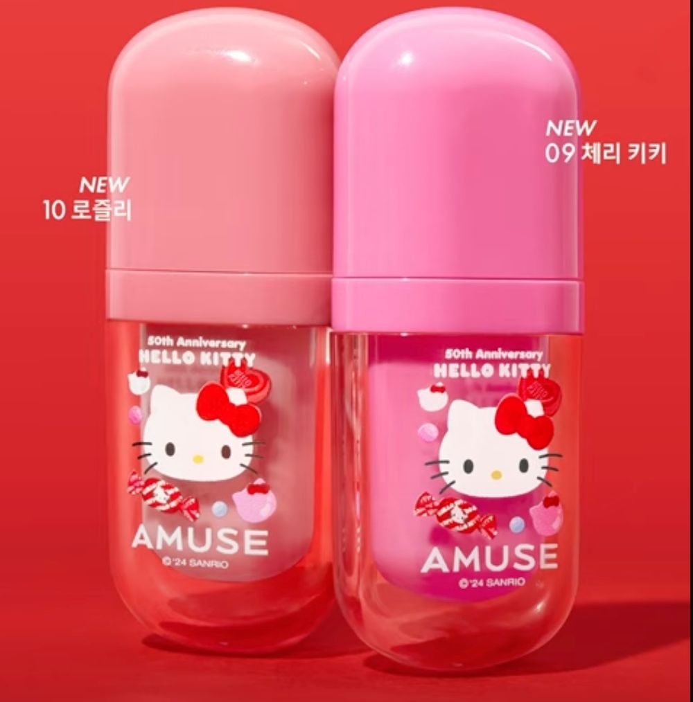 張員瑛化身凱蒂貓！AMUSE x HELLO KITTY史上最夢幻聯名彩妝，寶寶唇釉、果汁唇釉、手機唇頰霜..可愛瘋了！-7