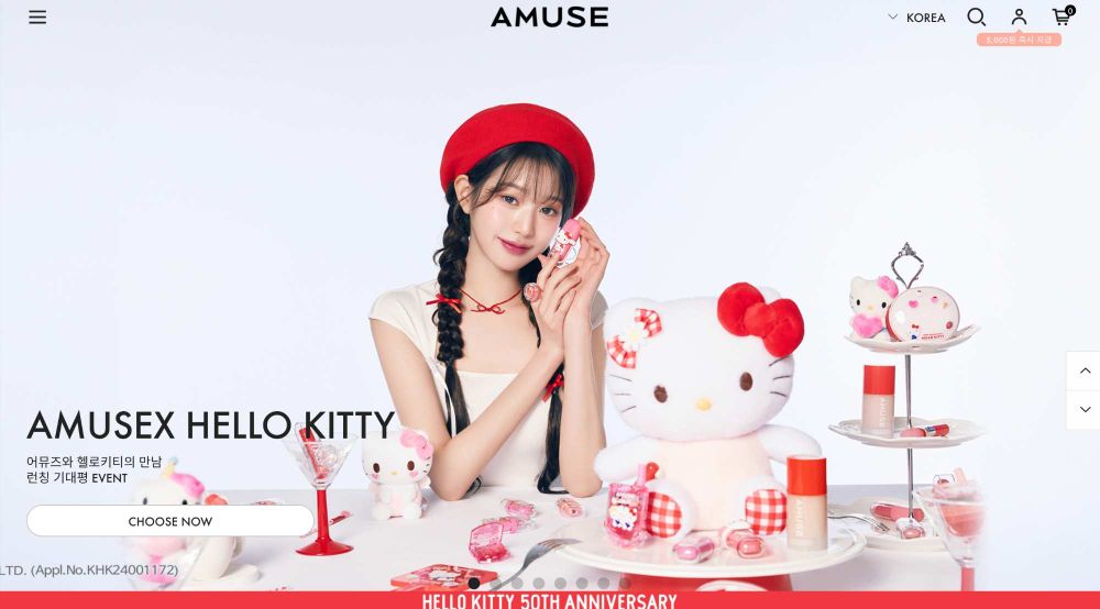 張員瑛化身凱蒂貓！AMUSE x HELLO KITTY史上最夢幻聯名彩妝，寶寶唇釉、果汁唇釉、手機唇頰霜..可愛瘋了！-14