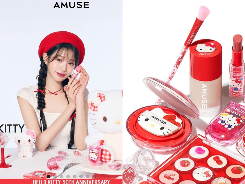 張員瑛化身凱蒂貓！AMUSE x HELLO KITTY史上最夢幻聯名彩妝，寶寶唇釉、果汁唇釉、手機唇頰霜..可愛瘋了！-17