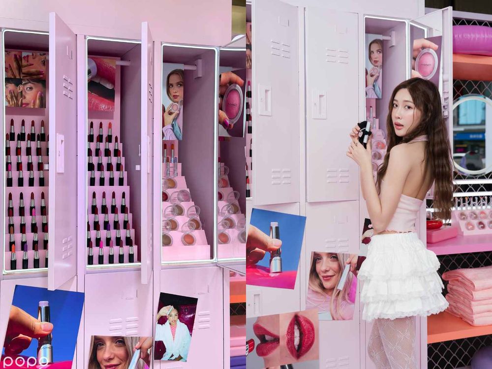 網美必去INS風打卡點！M‧A‧C「QQ 水樂園」巡迴中，巨型抱抱熊Q寶、預約試妝就送手指粉撲，還有DIY熊熊吊飾！-9