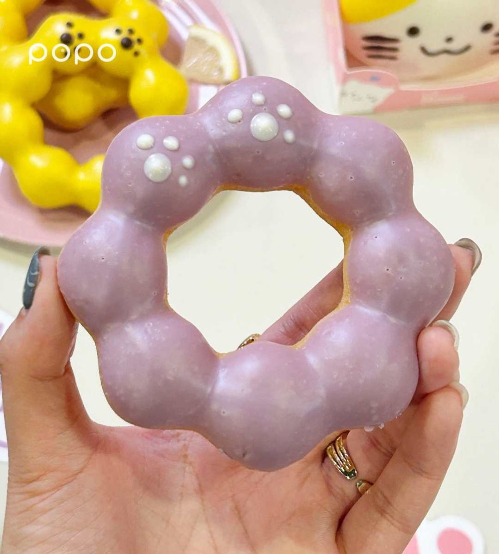 貓奴快衝！Mister Donut新品「貓咪系列甜甜圈」買五送二！貓肉球巧貝、貓掌波堤Q到捨不得吃！-8