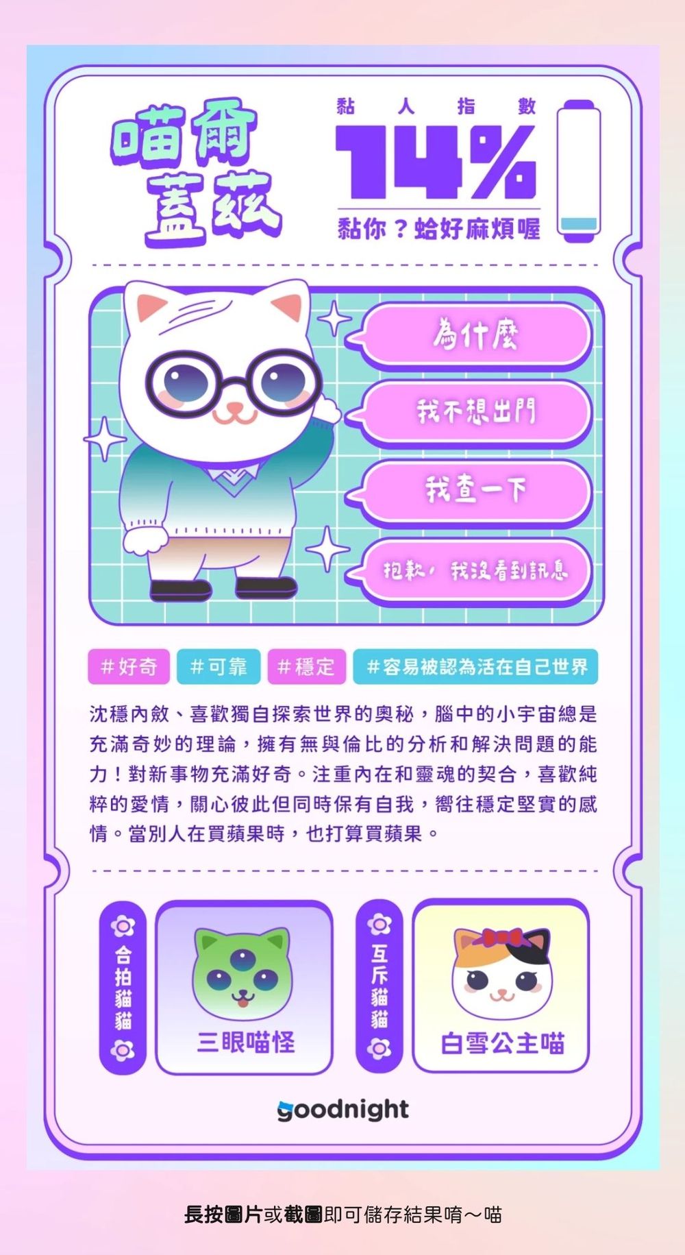 Dcard瘋傳貓咪心理測驗！30秒測出你在戀愛裡最像哪種貓咪、你是泰勒絲喵還是白雪公主喵？-11