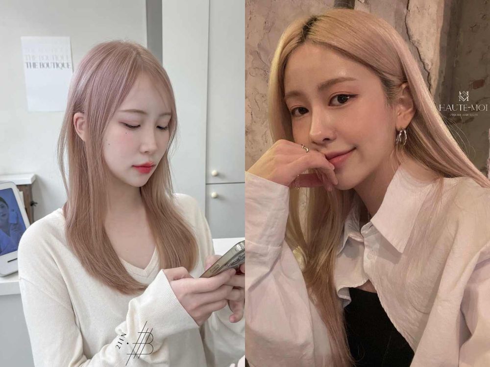 2024春夏染髮髮色推薦！淺奶茶米棕、光圈暖棕...，韓妞最愛「這色」，染完肌膚立刻白淨又平滑！-8