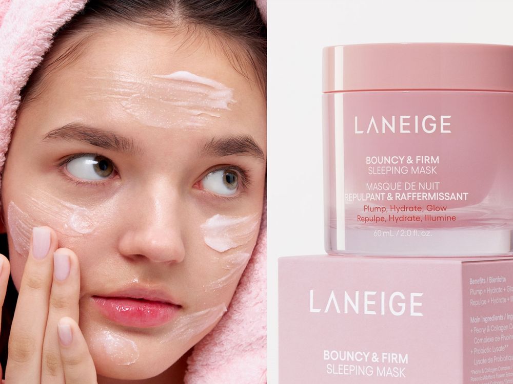 2024全新代言人登場！首推LANEIGE「粉澎潤睡美人晚安面膜」首創不需沖洗，早上爆水又粉潤澎彈！-8
