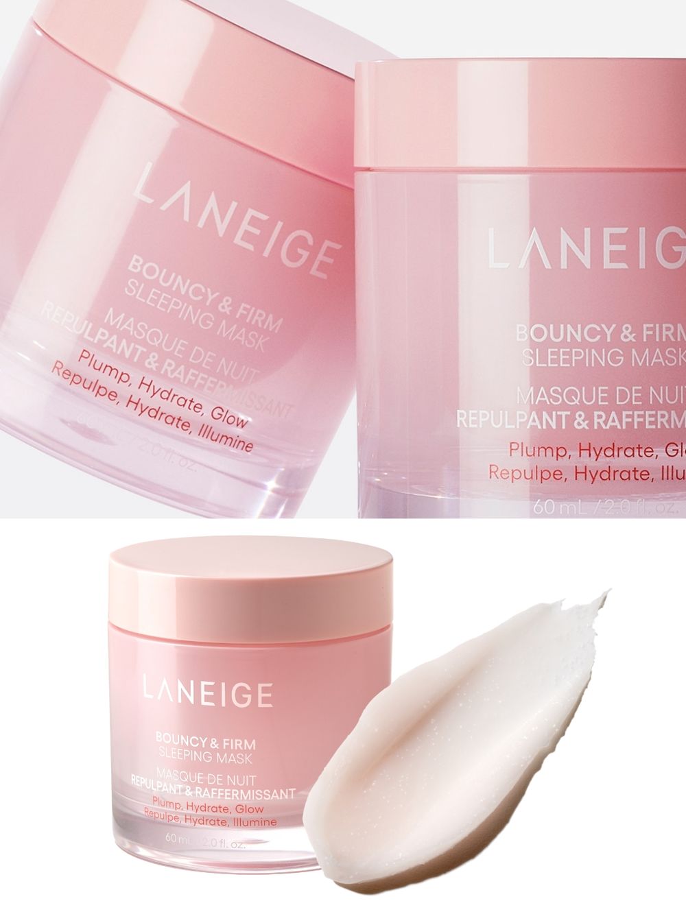 2024全新代言人登場！首推LANEIGE「粉澎潤睡美人晚安面膜」首創不需沖洗，早上爆水又粉潤澎彈！-9