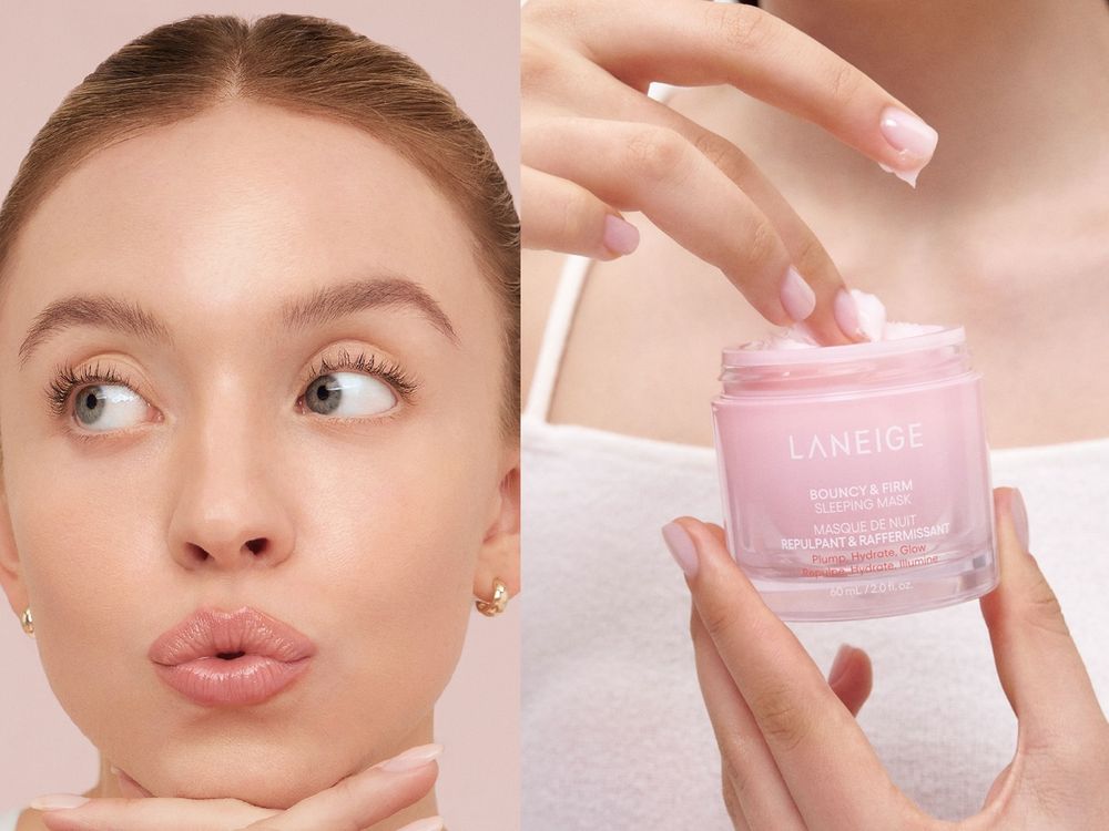 2024全新代言人登場！首推LANEIGE「粉澎潤睡美人晚安面膜」首創不需沖洗，早上爆水又粉潤澎彈！-3