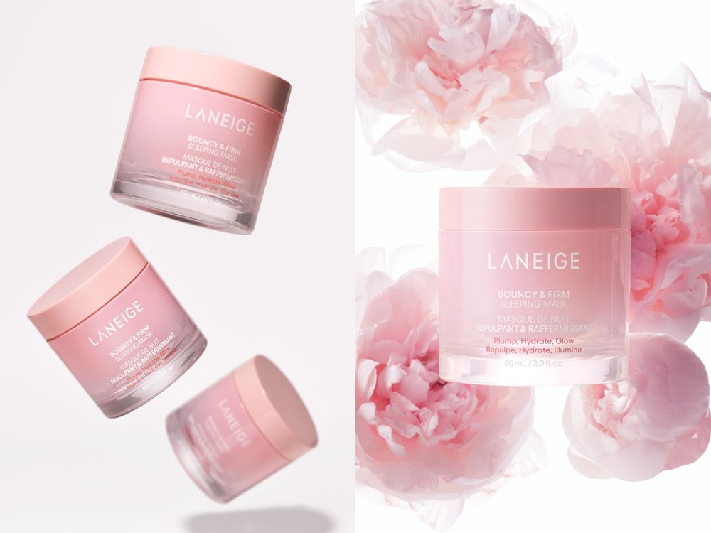 2024全新代言人登場！首推LANEIGE「粉澎潤睡美人晚安面膜」首創不需沖洗，早上爆水又粉潤澎彈！-7