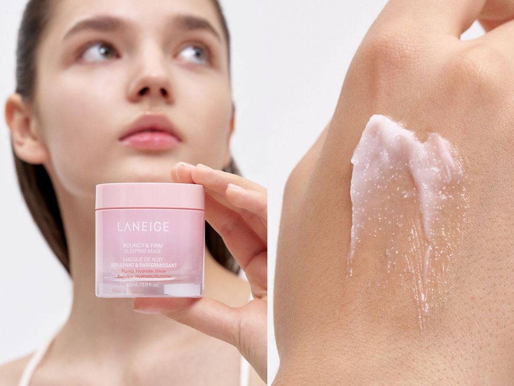 2024全新代言人登場！首推LANEIGE「粉澎潤睡美人晚安面膜」首創不需沖洗，早上爆水又粉潤澎彈！-6