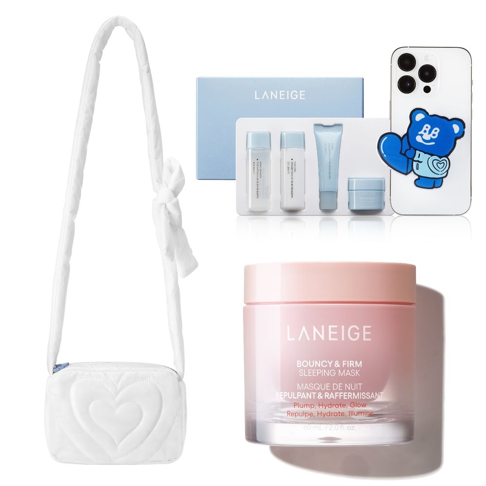 2024全新代言人登場！首推LANEIGE「粉澎潤睡美人晚安面膜」首創不需沖洗，早上爆水又粉潤澎彈！-10