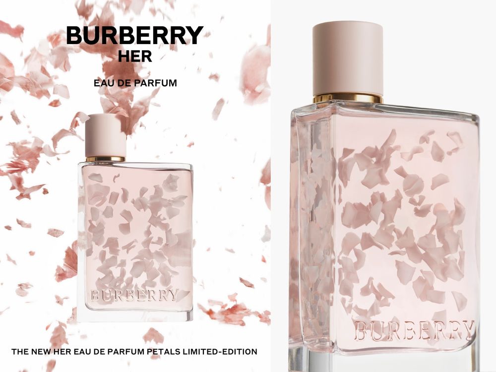Bright無法抗拒的魅力香！Burberry「HER淡香精」最新限量版，莓果琥珀香、玻璃瓶中還看得到飄散的花瓣！-2