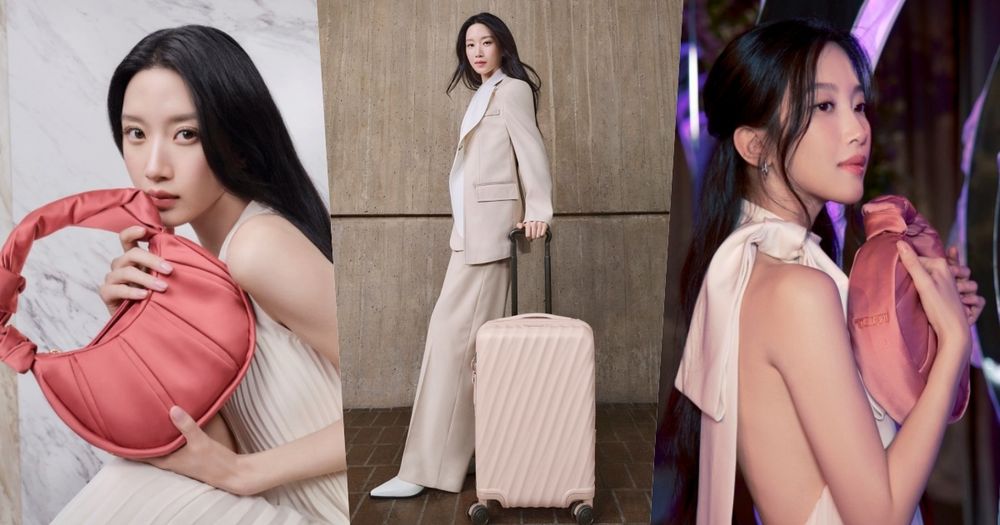 女神降臨文佳瑛成TUMI品牌大使！超美櫻花粉行李箱、半月包想一起帶回家！-12